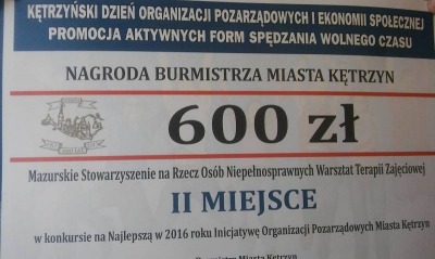 Nagroda od Burmistrza Miata