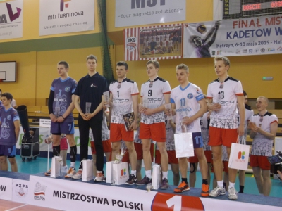 Uroczyste zamknięcie Finału Mistrzostw Polski Kadetów w Piłce Siatkowej Kętrzyn 2015