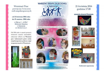 Wernisaż prac poświęcony twórczości osób niepełnosprawnych