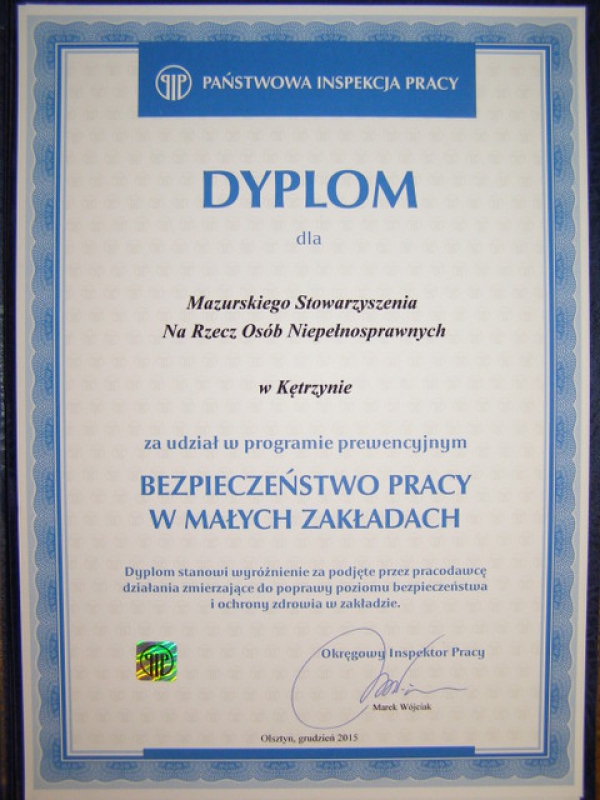 Dyplom PIP