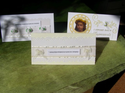 Kartki i zaproszenia na I Komunię Świętą